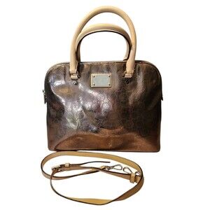 Michael Kors Cindy Dome metallic tote